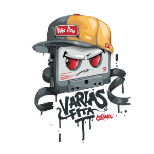 Graffiti Cassette Character Vinyl Car Decal Sticker – Waterproof & UV-Resistant 8"