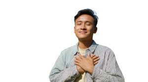 Smiling Vietnamese Man Vinyl Car Decal Sticker – Waterproof & UV-Resistant 8"