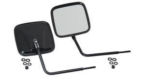 Kentrol Outback Mirror Set | Black Stainless Steel | Manual Adjustment | 2 Mirror Heads