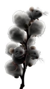 Mouse Willow Tree Vinyl Car Decal Sticker – Waterproof & UV-Resistant 8"