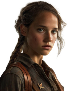 Determined Young Woman V6 Vinyl Car Decal Sticker – Waterproof & UV-Resistant 8"