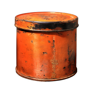 Old Tobacco Tin Vinyl Car Decal Sticker – Waterproof & UV-Resistant 8"