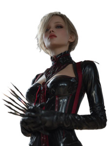 Gothic Dark Heroine Vinyl Car Decal Sticker – Waterproof & UV-Resistant 8"