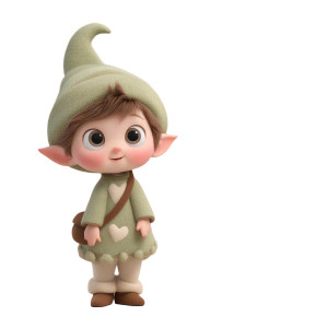 Baby Elf Character Vinyl Car Decal Sticker – Waterproof & UV-Resistant 8"