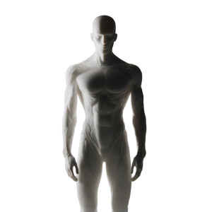 Simplified Humanoid Figure Vinyl Car Decal Sticker – Waterproof & UV-Resistant 8"
