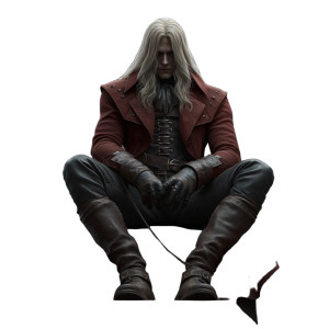 Anime Alucard Vinyl Car Decal Sticker – Waterproof & UV-Resistant 8"