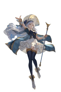 Magical Anime Girl V4 Vinyl Car Decal Sticker – Waterproof & UV-Resistant 8"