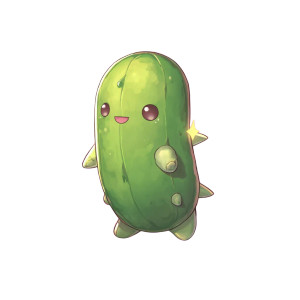 Cute Pickle Creature Vinyl Car Decal Sticker – Waterproof & UV-Resistant 8" Cute Pickle Creature Vinyl Car Decal Sticker – Waterproof & UV-Resistant 8"
