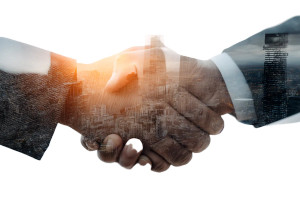 Business Handshake Deal V2 Vinyl Car Decal Sticker – Waterproof & UV-Resistant 8"