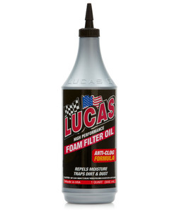 Lucas Oil Blue Air Filter Oil | Low Solvent Low Viscosity Formula | Improves Air Flow | Waterproof & Cold Resistant Lucas Oil Blue Air Filter Oil | Low Solvent Low Viscosity Formula | Improves Air Flow | Waterproof & Cold Resistant