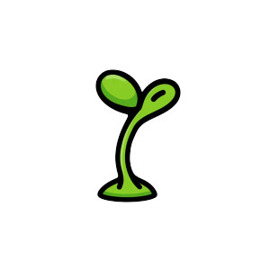 Sprout Icon Vinyl Car Decal Sticker – Waterproof & UV-Resistant 8"