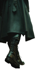 Mysterious Boots Walk Vinyl Car Decal Sticker – Waterproof & UV-Resistant 8"