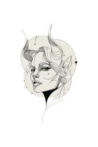 Taurus Zodiac Art Vinyl Car Decal Sticker – Waterproof & UV-Resistant 8"