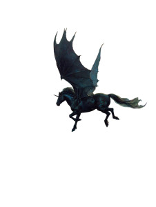 Bat-Winged Horse Vinyl Car Decal Sticker – Waterproof & UV-Resistant 8"