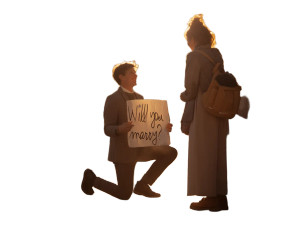 Romantic Proposal Vinyl Car Decal Sticker – Waterproof & UV-Resistant 8" Romantic Proposal Vinyl Car Decal Sticker – Waterproof & UV-Resistant 8"