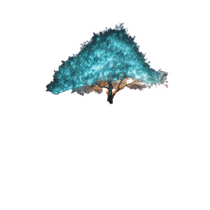 Bioluminescent Tree Vinyl Car Decal Sticker – Waterproof & UV-Resistant 8"