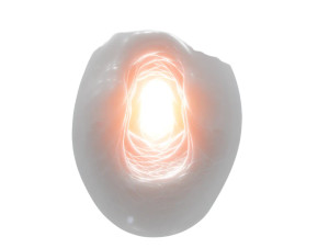 Glowing Embryonic Egg Vinyl Car Decal Sticker – Waterproof & UV-Resistant 8"