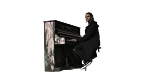 Desert Piano Man Vinyl Car Decal Sticker – Waterproof & UV-Resistant 8" Desert Piano Man Vinyl Car Decal Sticker – Waterproof & UV-Resistant 8"