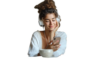 Smiling Woman With Headphones Vinyl Car Decal Sticker – Waterproof & UV-Resistant 8" Smiling Woman With Headphones Vinyl Car Decal Sticker – Waterproof & UV-Resistant 8"