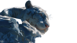 Divine Frost Tiger Vinyl Car Decal Sticker – Waterproof & UV-Resistant 8"