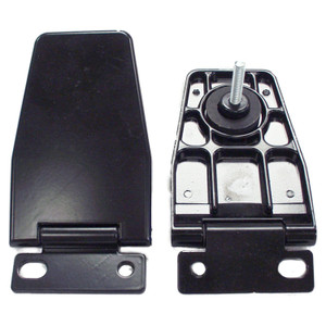Crown Automotive Rear Window Hinge | Jeep Wrangler TJ | OEM Replacement, Painted Black, Quality Steel Crown Automotive Rear Window Hinge | Jeep Wrangler TJ | OEM Replacement, Painted Black, Quality Steel
