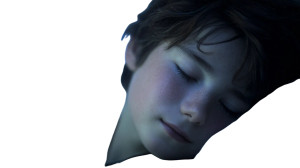 Sleeping Space Boy Vinyl Car Decal Sticker – Waterproof & UV-Resistant 8"