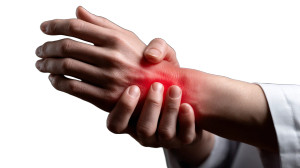 Doctor Examining Wrist Vinyl Car Decal Sticker – Waterproof & UV-Resistant 8"