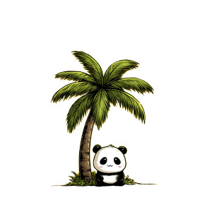 Cute Kawaii Panda V2 Vinyl Car Decal Sticker – Waterproof & UV-Resistant 8"