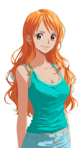 Anime Nami Portrait Vinyl Car Decal Sticker – Waterproof & UV-Resistant 8"