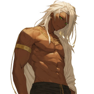 Arabian Anime Warrior Vinyl Car Decal Sticker – Waterproof & UV-Resistant 8"