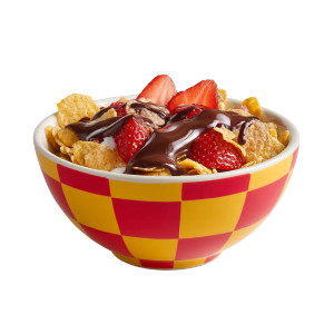 Colorful Cereal Bowl Vinyl Car Decal Sticker – Waterproof & UV-Resistant 8"