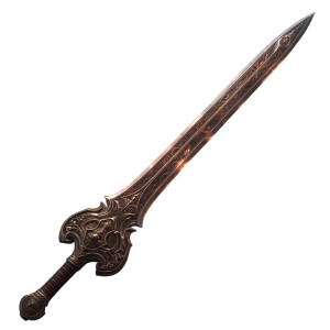 Flaming Sword V3 Vinyl Car Decal Sticker – Waterproof & UV-Resistant 8"