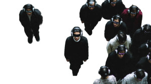 Walking Through Crowd Vinyl Car Decal Sticker – Waterproof & UV-Resistant 8"