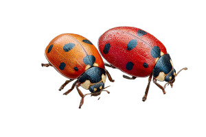 Ladybugs On Leaves Vinyl Car Decal Sticker – Waterproof & UV-Resistant 8"