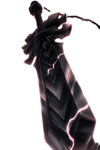 Obsidian Sword Vinyl Car Decal Sticker – Waterproof & UV-Resistant 8"