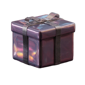 Purple Gift Box Vinyl Car Decal Sticker – Waterproof & UV-Resistant 8"