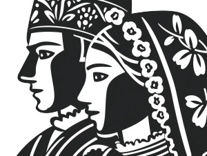 Serbian Folk Couple Vinyl Car Decal Sticker – Waterproof & UV-Resistant 8" Serbian Folk Couple Vinyl Car Decal Sticker – Waterproof & UV-Resistant 8"