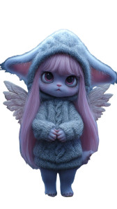 Angel Winged Creature Vinyl Car Decal Sticker – Waterproof & UV-Resistant 8"