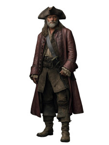 Pirate Captain Portrait V4 Vinyl Car Decal Sticker – Waterproof & UV-Resistant 8" Pirate Captain Portrait V4 Vinyl Car Decal Sticker – Waterproof & UV-Resistant 8"