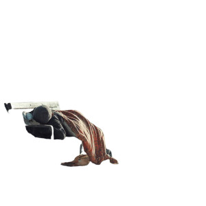 Homeless Man Sleeping Vinyl Car Decal Sticker – Waterproof & UV-Resistant 8"