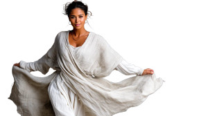 Ancient Greek Priestess Vinyl Car Decal Sticker – Waterproof & UV-Resistant 8"