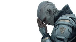 Crying Alien Humanoid Vinyl Car Decal Sticker – Waterproof & UV-Resistant 8"