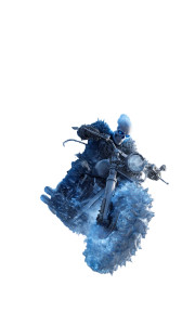 Frozen Ghost Rider Vinyl Car Decal Sticker – Waterproof & UV-Resistant 8"