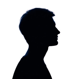 Blue-Toned Silhouette V2 Vinyl Car Decal Sticker – Waterproof & UV-Resistant 8"