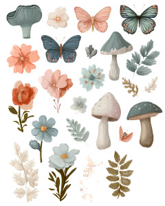 Cozy Spring Clipart Vinyl Car Decal Sticker – Waterproof & UV-Resistant 8"