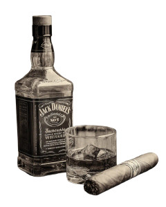 Whiskey Still Life Vinyl Car Decal Sticker – Waterproof & UV-Resistant 8"