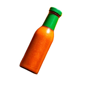 Hot Sauce Bottle Vinyl Car Decal Sticker – Waterproof & UV-Resistant 8"