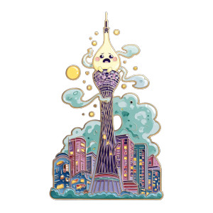 Onion Sky Drop Vinyl Car Decal Sticker – Waterproof & UV-Resistant 8"