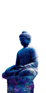 Divine Buddha Scene Vinyl Car Decal Sticker – Waterproof & UV-Resistant 8"