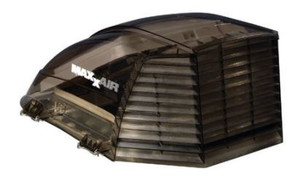 MaxxAir II Dome Roof Vent Cover | Exterior Mount | Twice Vent Area | Smoke Color | Fits 14x14 Vents